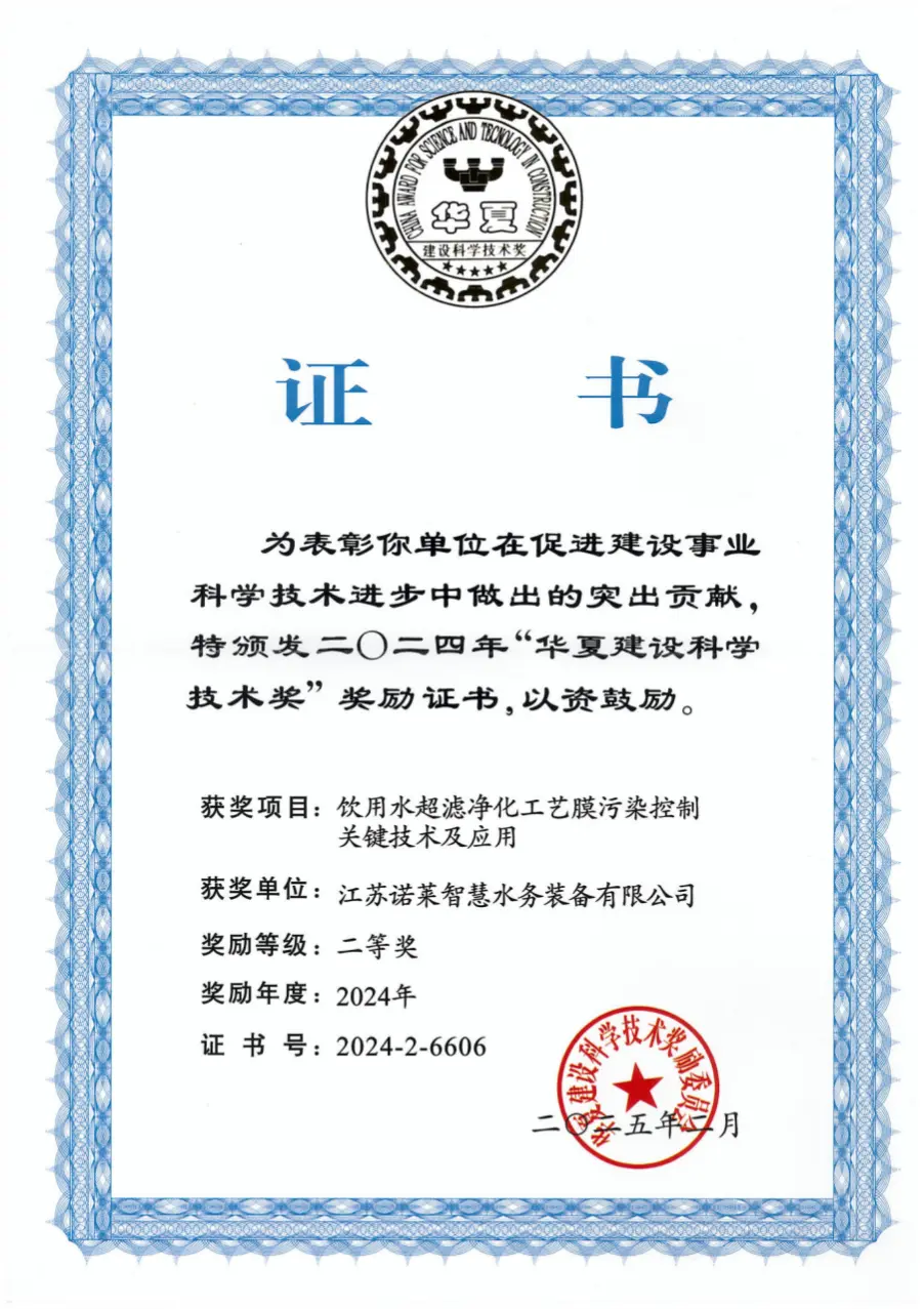 Second Prize of China Construction Science and Technology Award