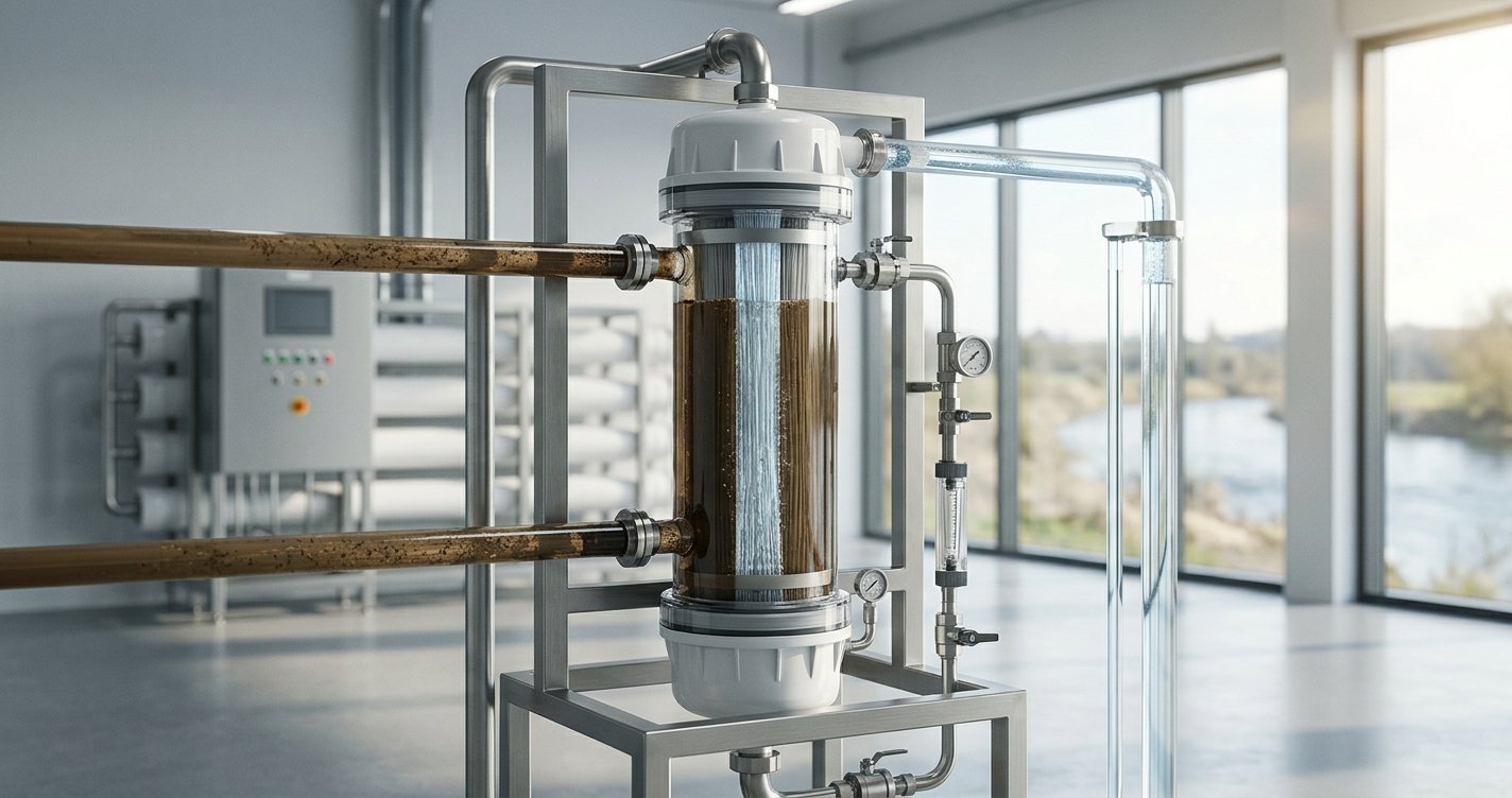 Outside-in ultrafiltration membrane