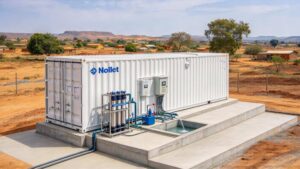 Container-style compact water treatment units
